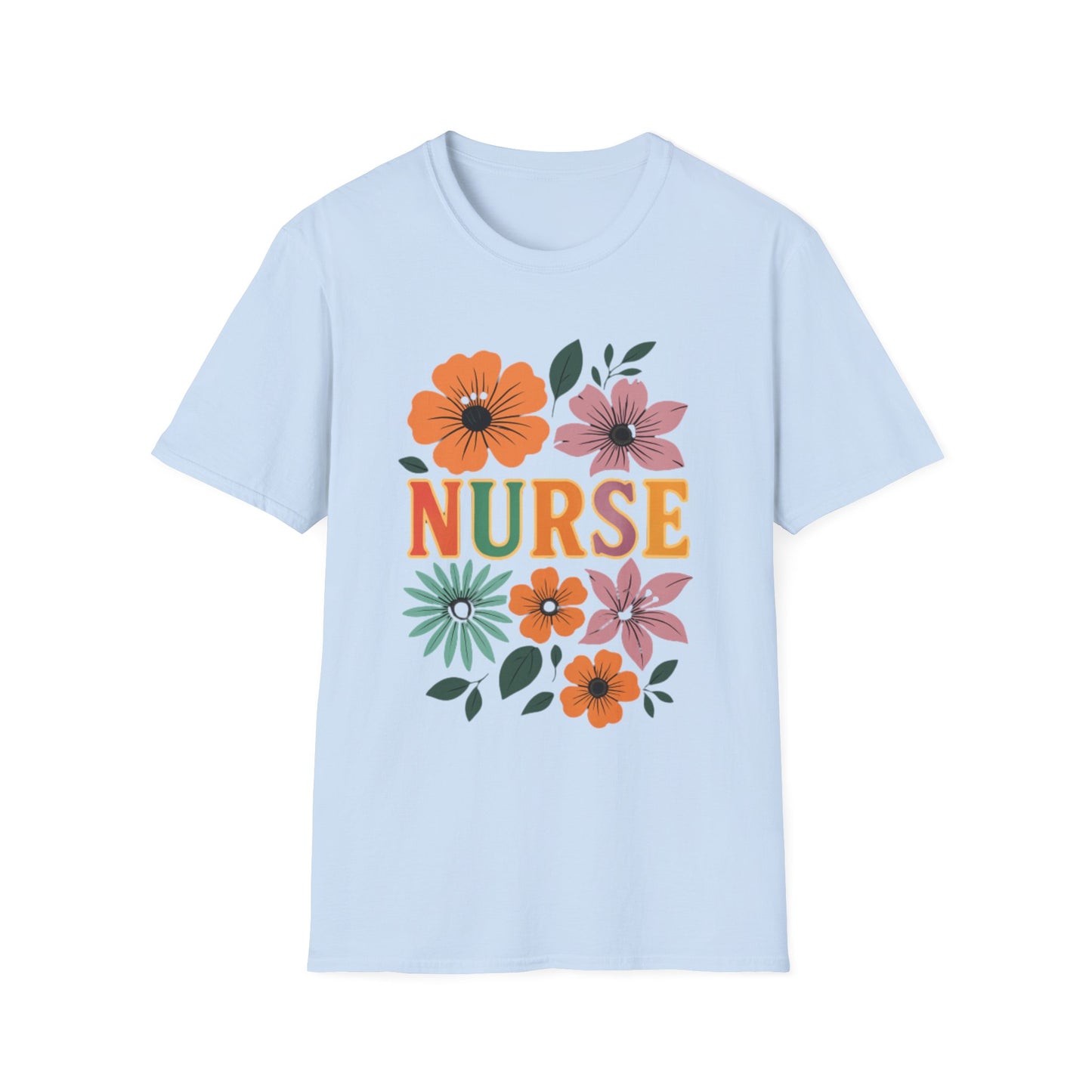 Floral Nurse T-Shirt
