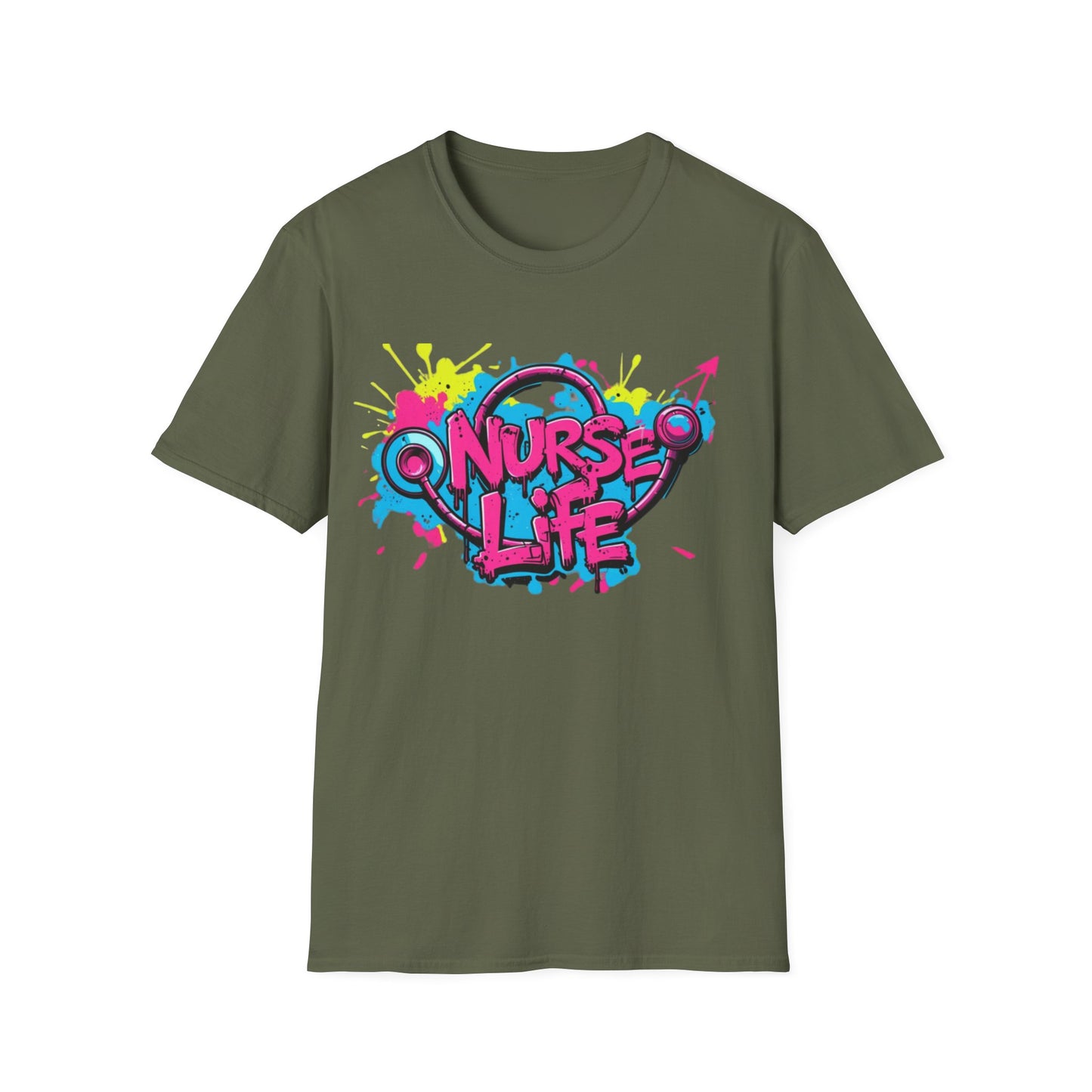 Nurse Life Graffiti T-Shirt