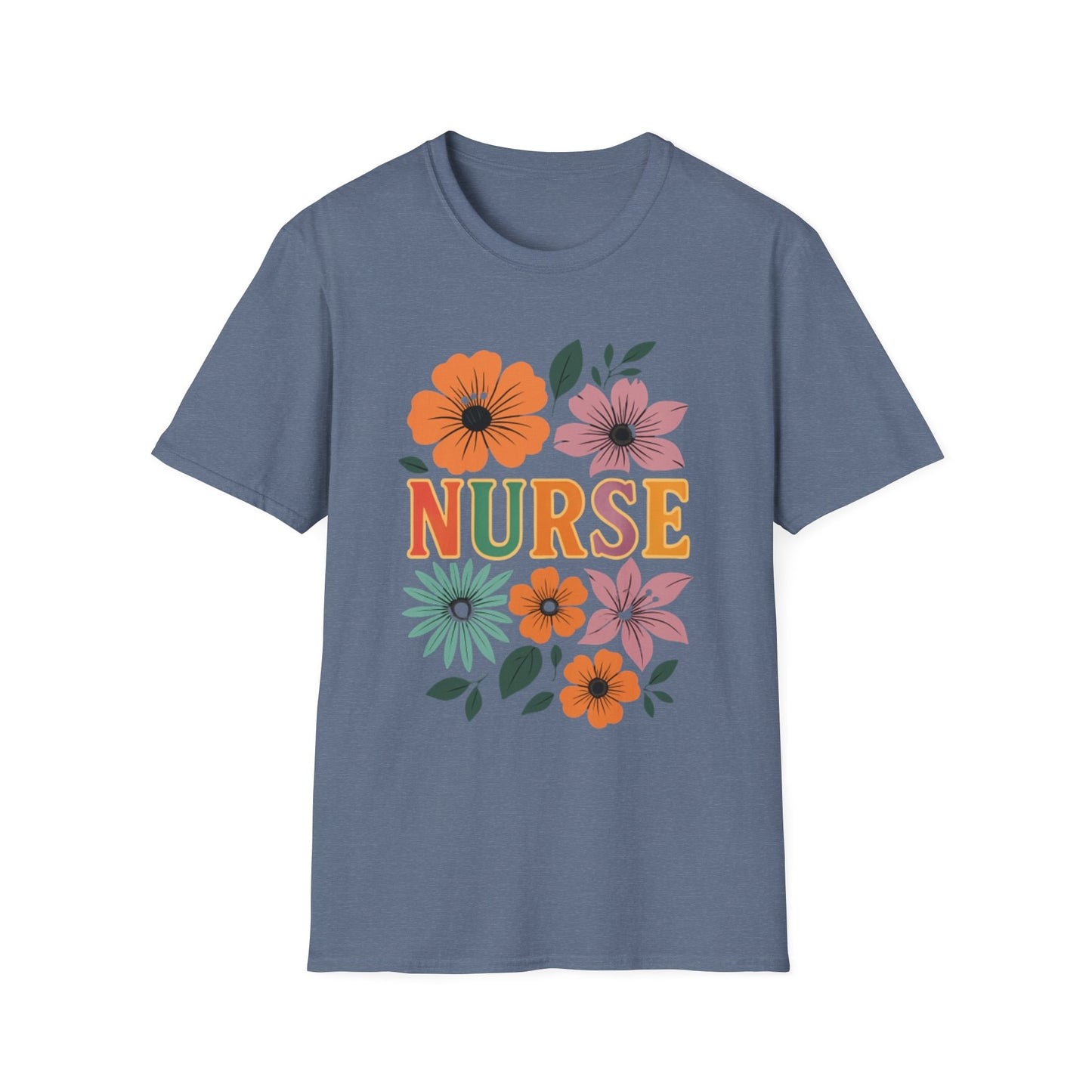 Floral Nurse T-Shirt