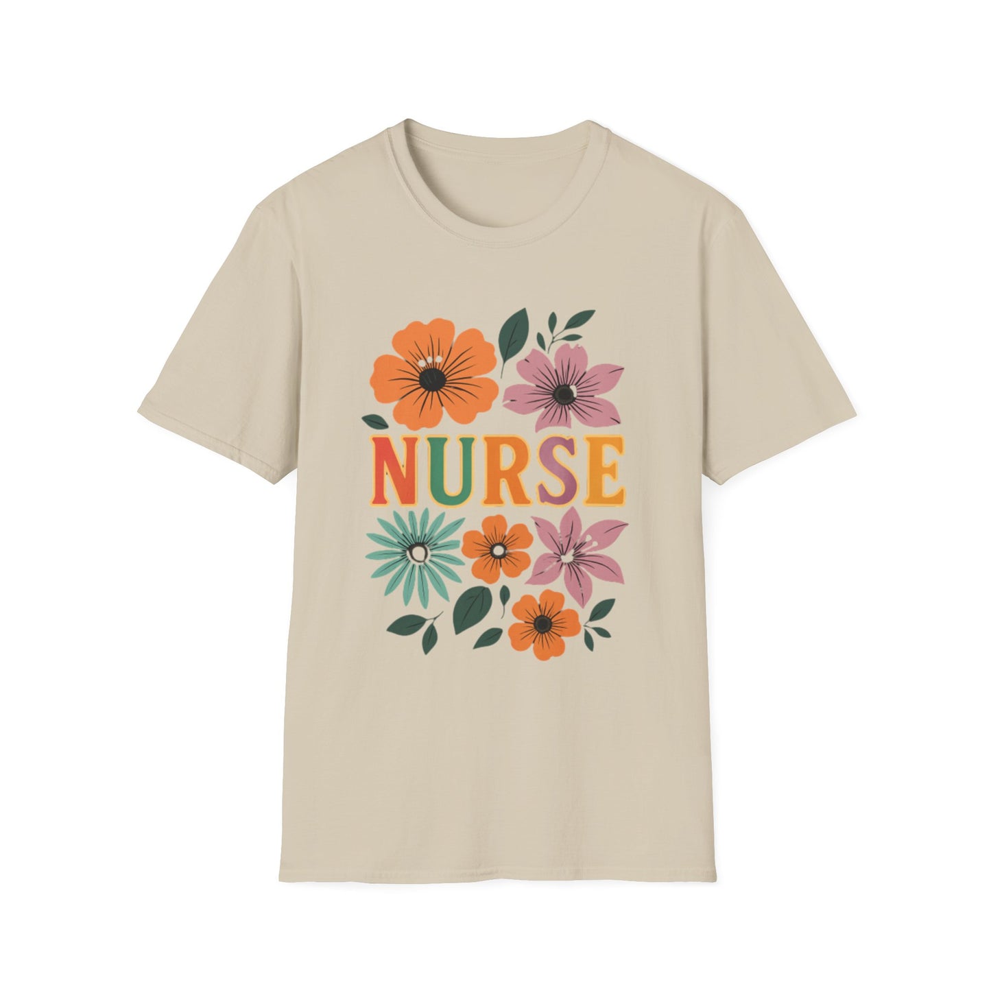 Floral Nurse T-Shirt
