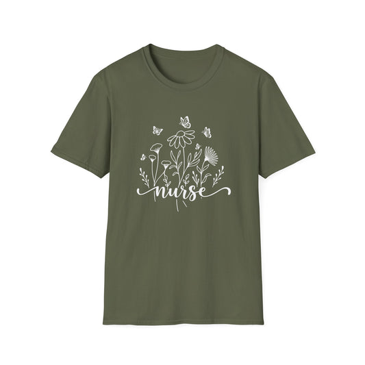 Flowers and Butterflies T-Shirt
