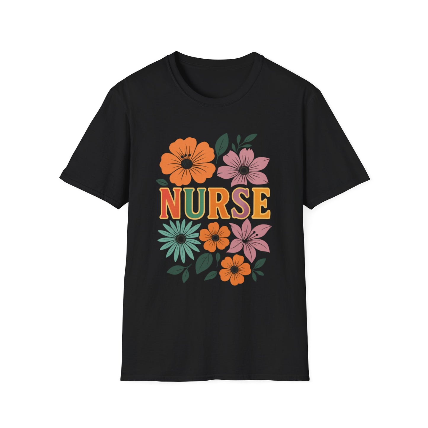 Floral Nurse T-Shirt