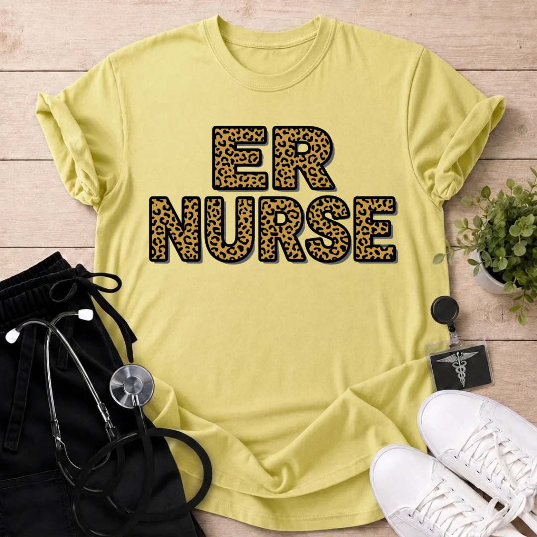 Leopard ER Nurse T-Shirt
