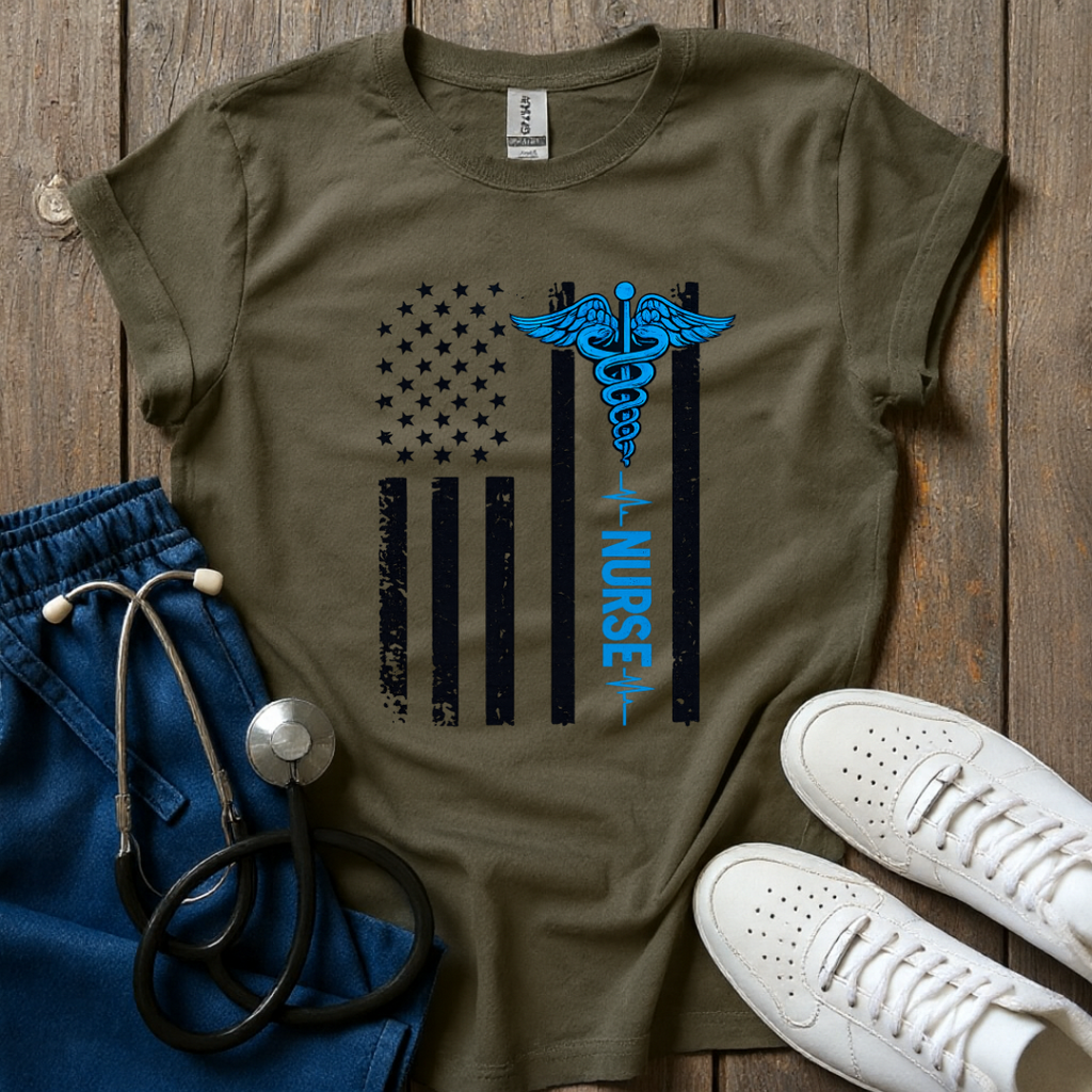 Blue Line Nurse T-Shirt