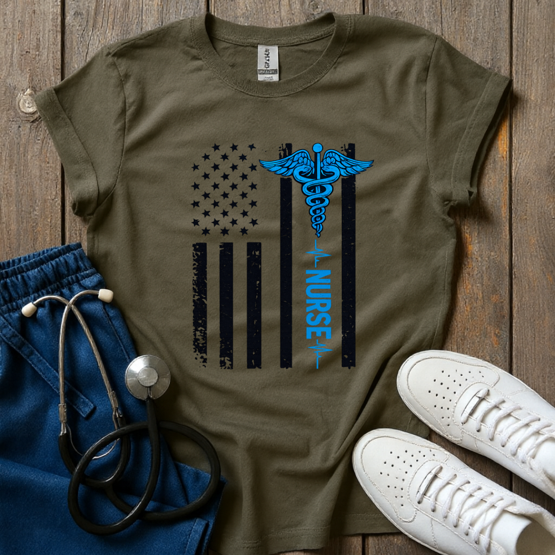 Blue Line Nurse T-Shirt