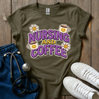 Nursing And Coffee T-Shirt