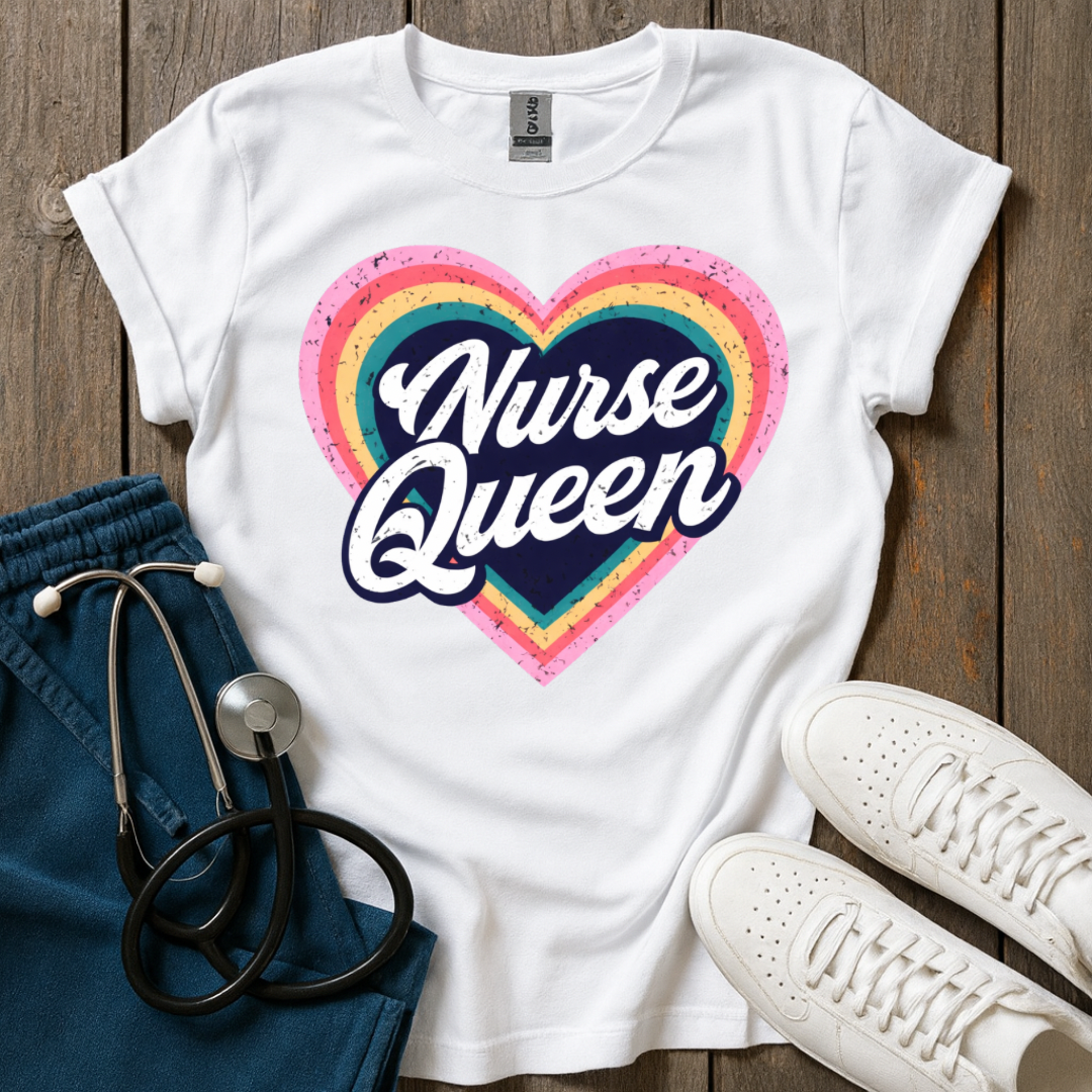 Heart Nurse Queen T-Shirt