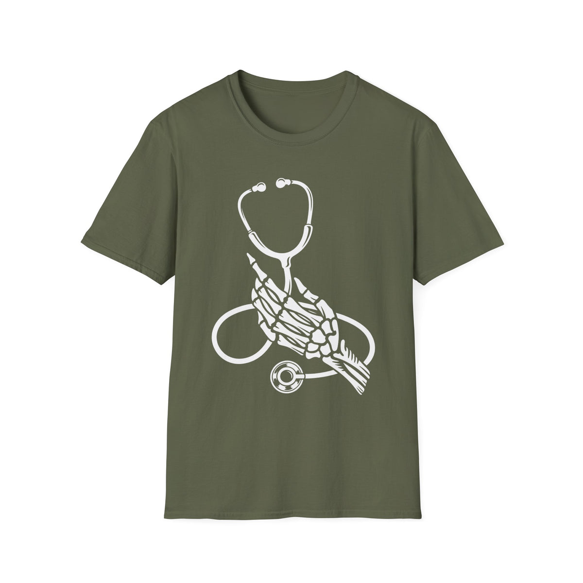Skeleton Hand Stethoscope T-Shirt