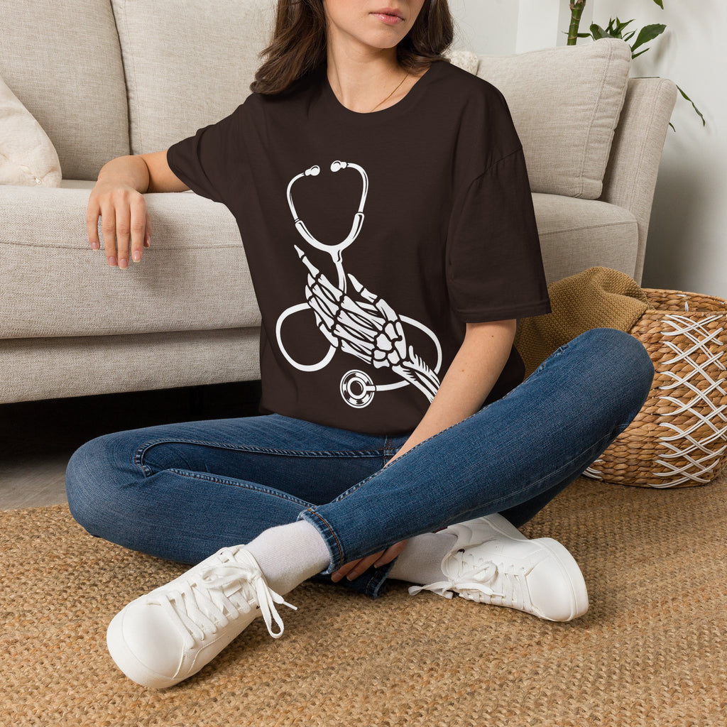 Skeleton Hand Stethoscope T-Shirt