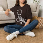 Skeleton Hand Stethoscope T-Shirt