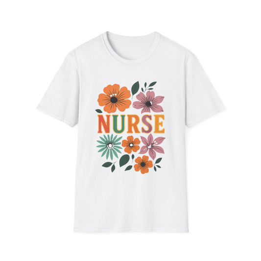 Floral Nurse T-Shirt