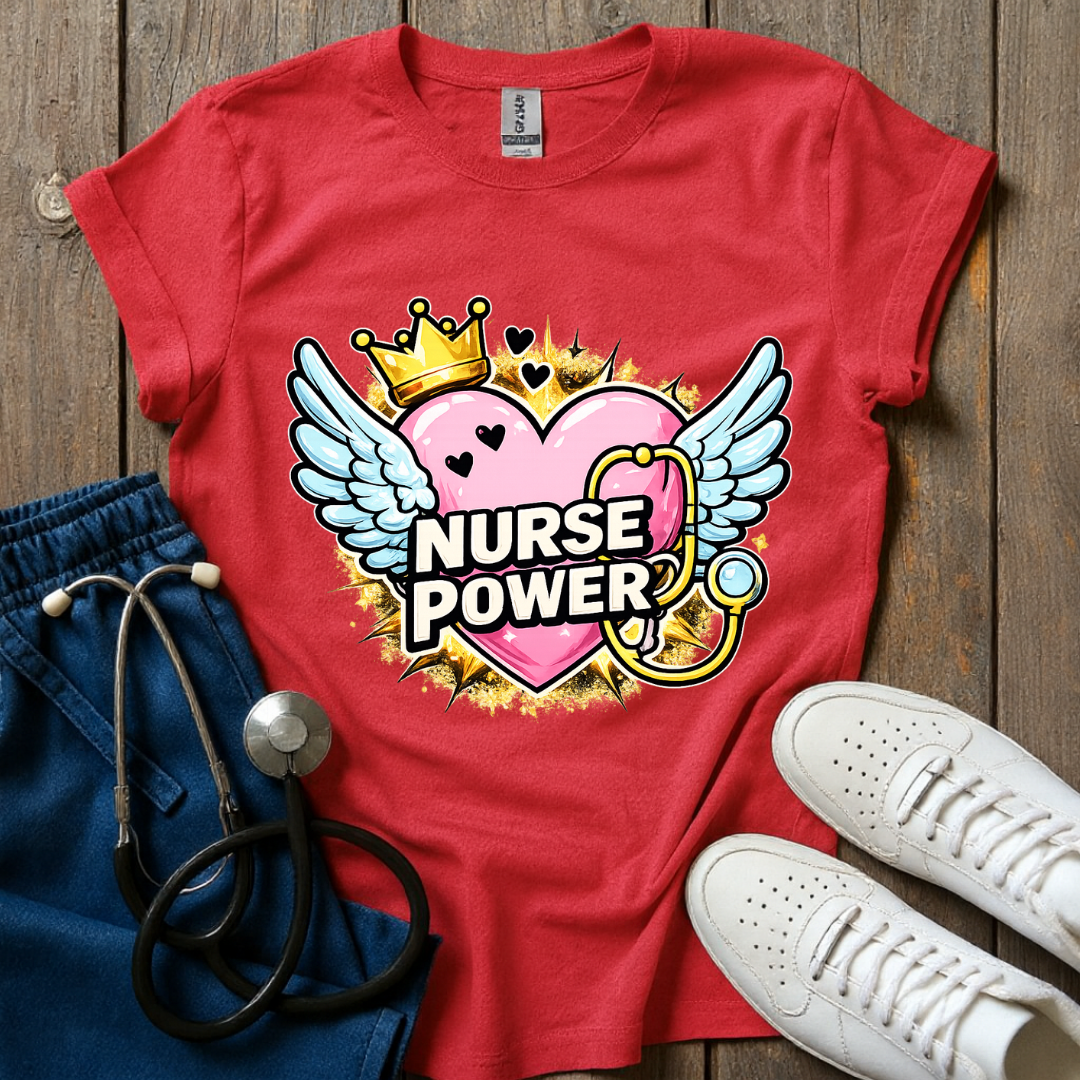 Nurse Power Wings T-Shirt