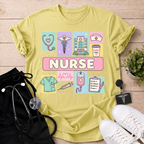 Cute Nurse Icons T-Shirt