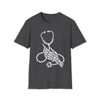 Skeleton Hand Stethoscope T-Shirt