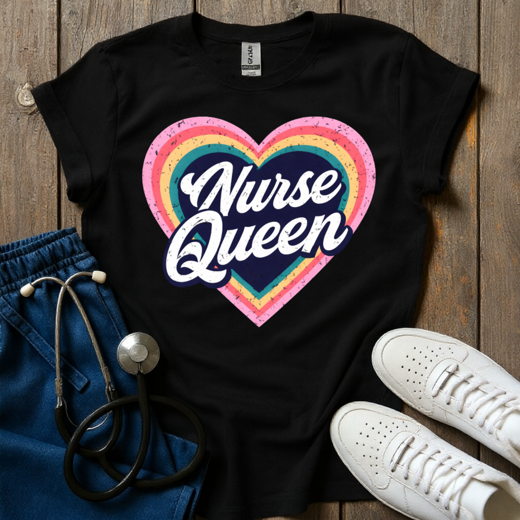 Heart Nurse Queen T-Shirt