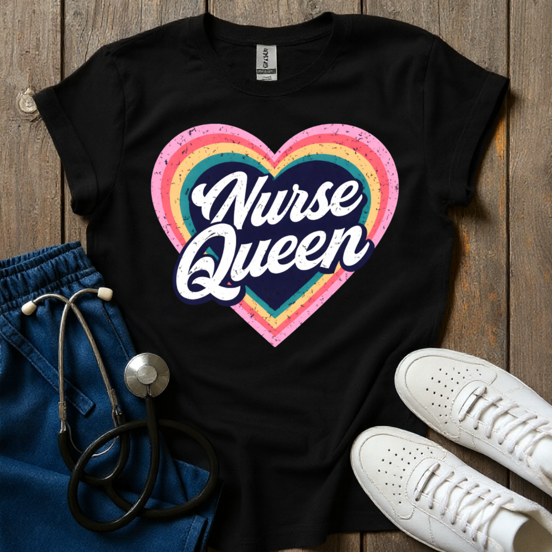 Heart Nurse Queen T-Shirt