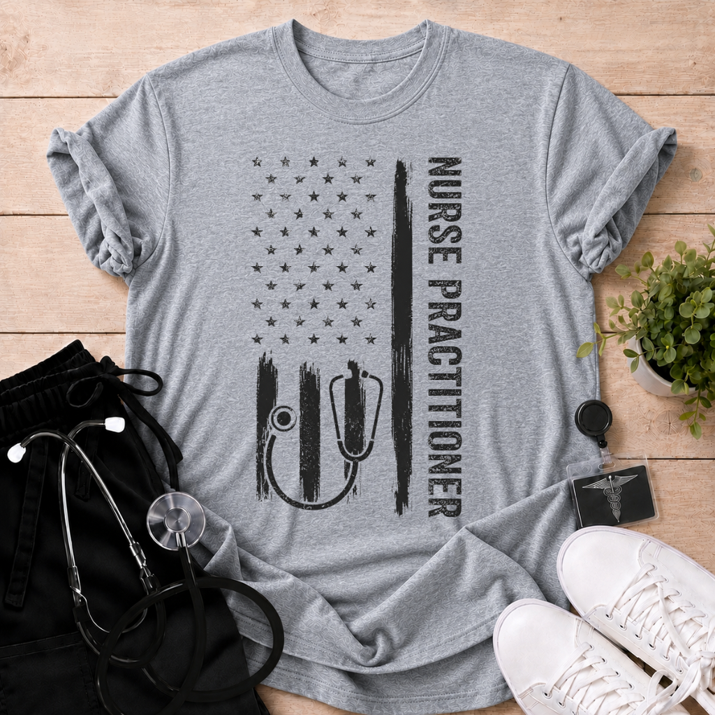 Nurse Practitioner Flag  T-Shirt