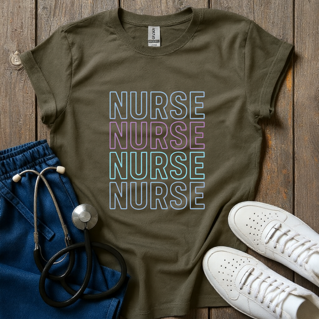 Neon Nurse Stack T-Shirt