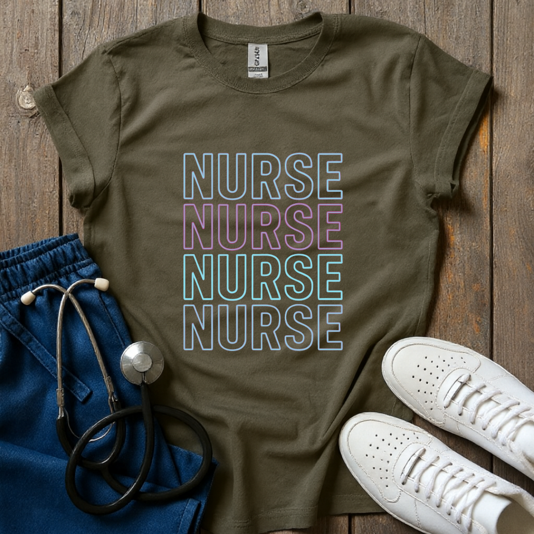 Neon Nurse Stack T-Shirt