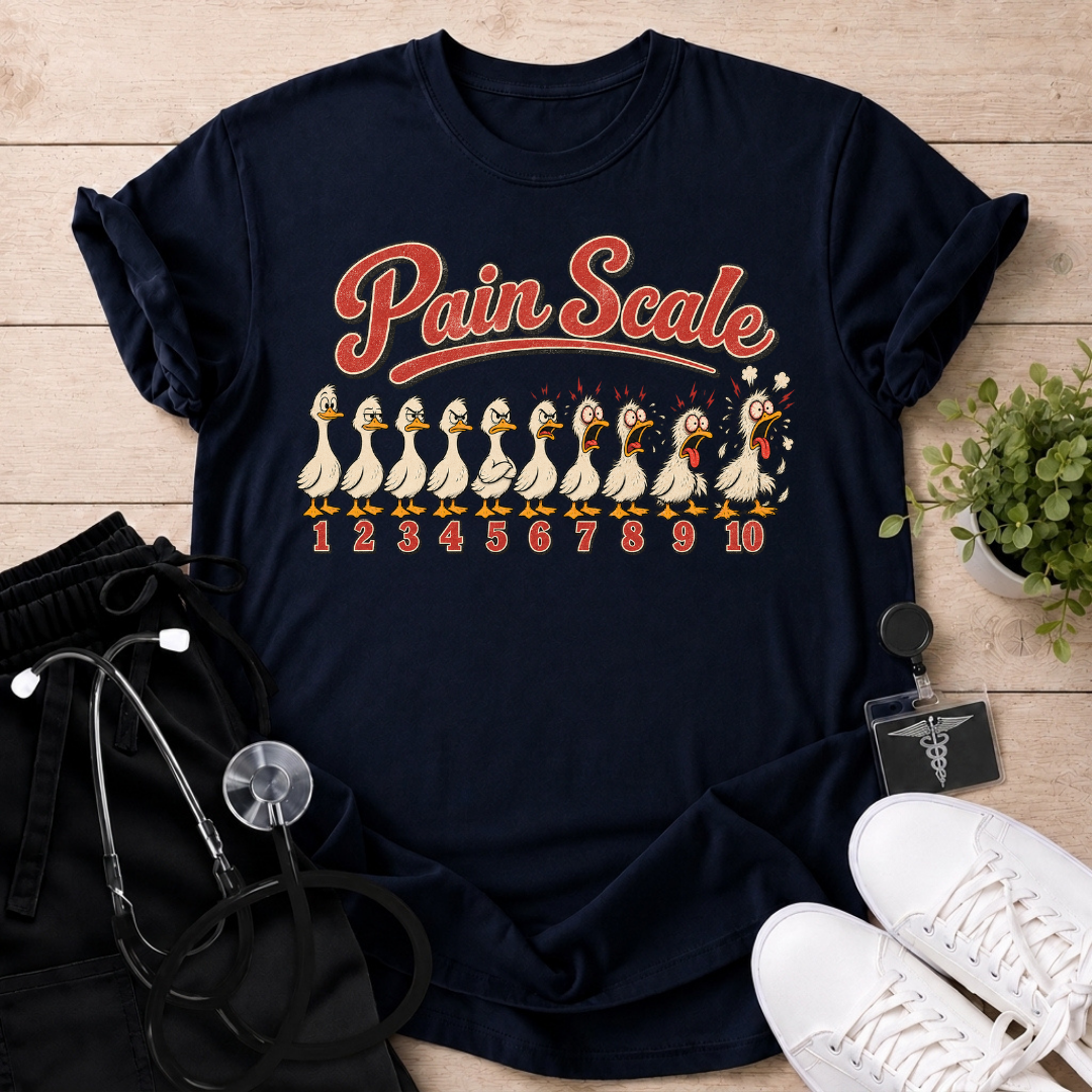 Pain Scale Duck Edition T-Shirt