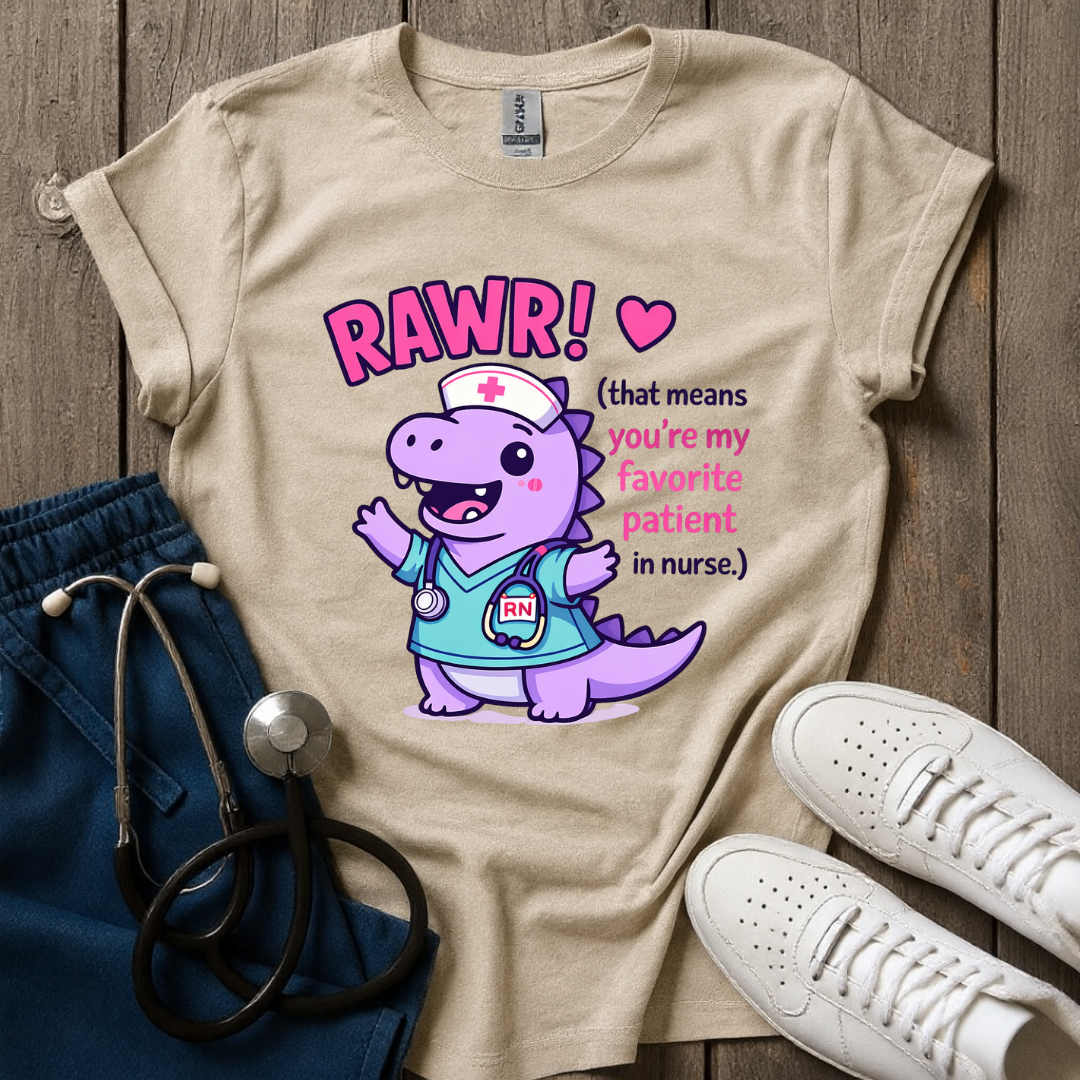Rawr In Nurse T-Shirt