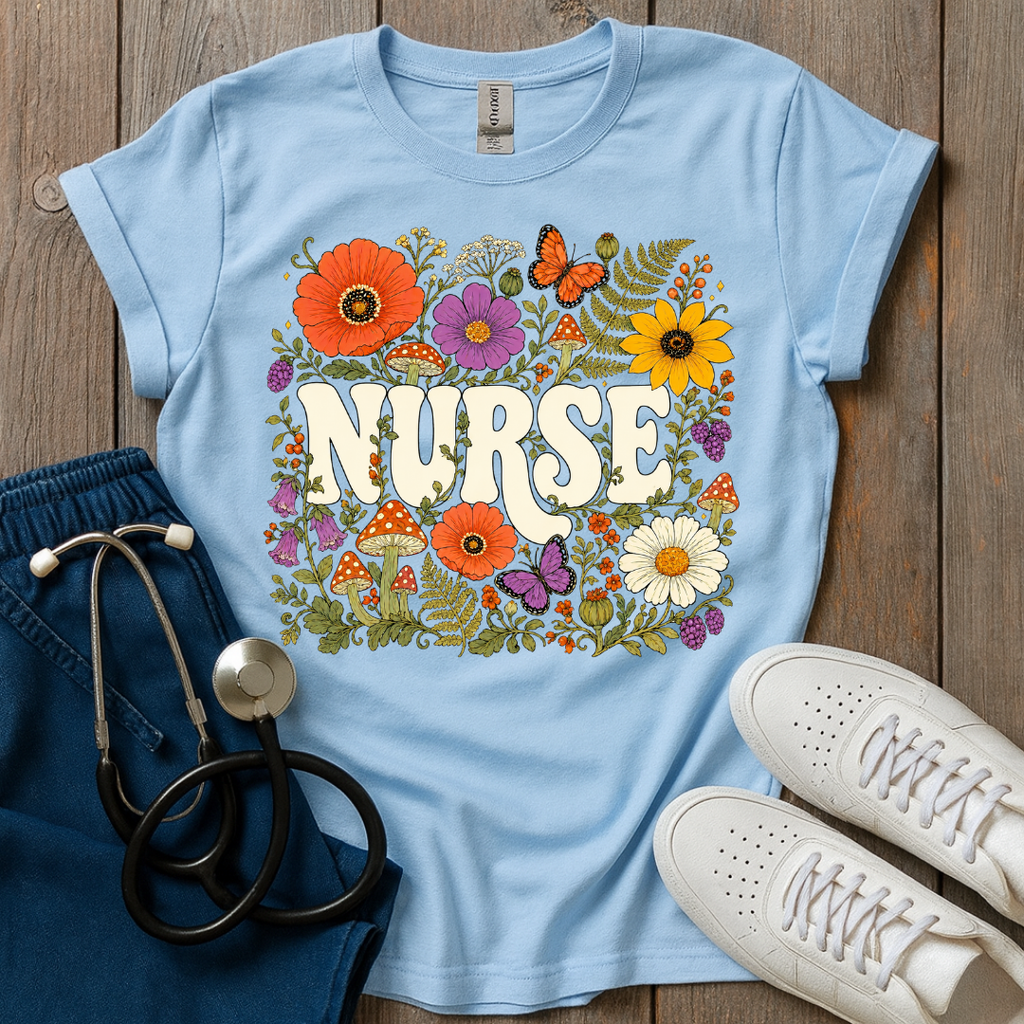 Botanical Nurse T-Shirt