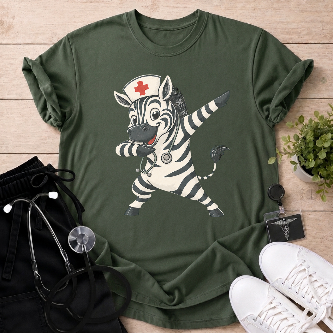 Zebra Nurse T-Shirt