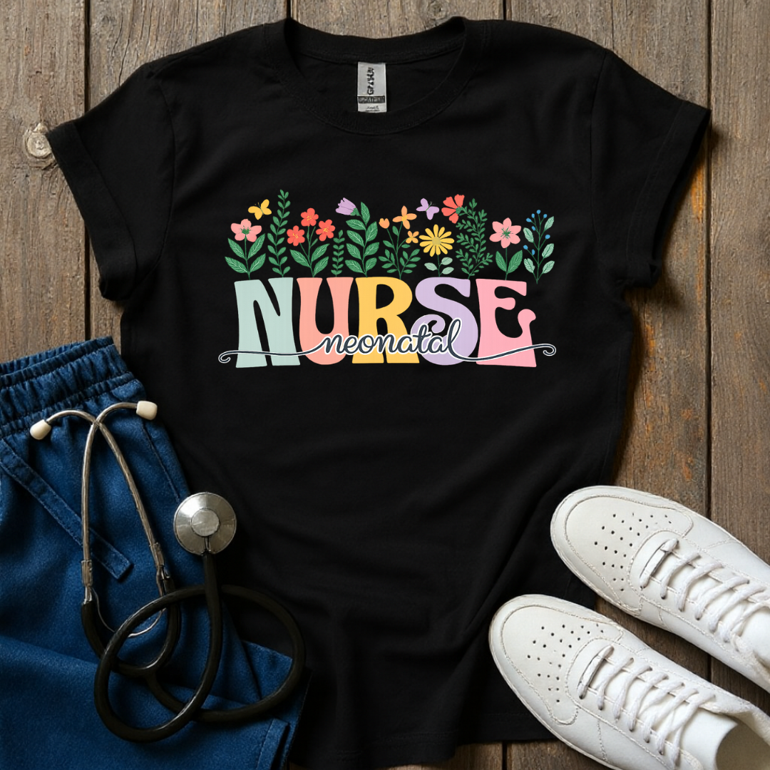 Blooming Neonatal Nurse T-Shirt