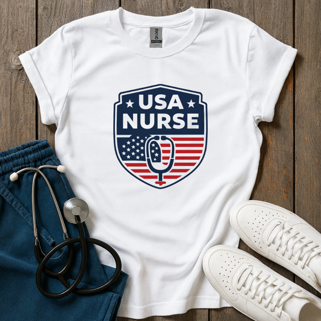 USA Nurse Shield T-Shirt