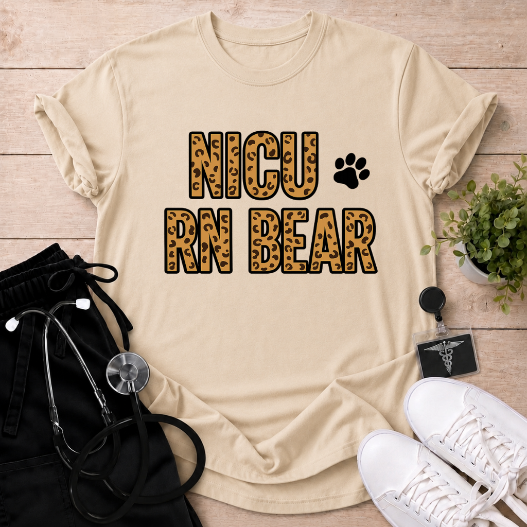 NICU RN Bear T-Shirt