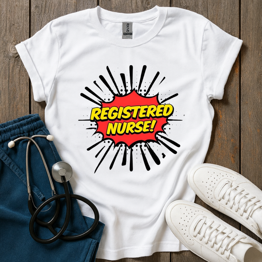 Comic Registered Nurse T-Shirt
