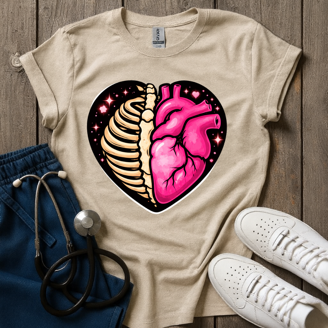 Half Bone, Half Heart T-Shirt