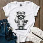 Vintage Nurse Raccoon T-Shirt