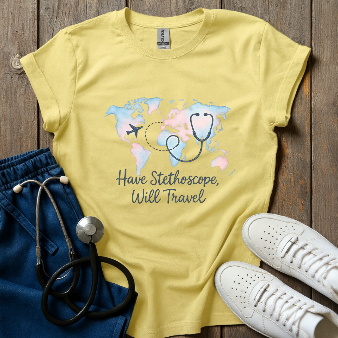 Stethoscope Travel T-Shirt