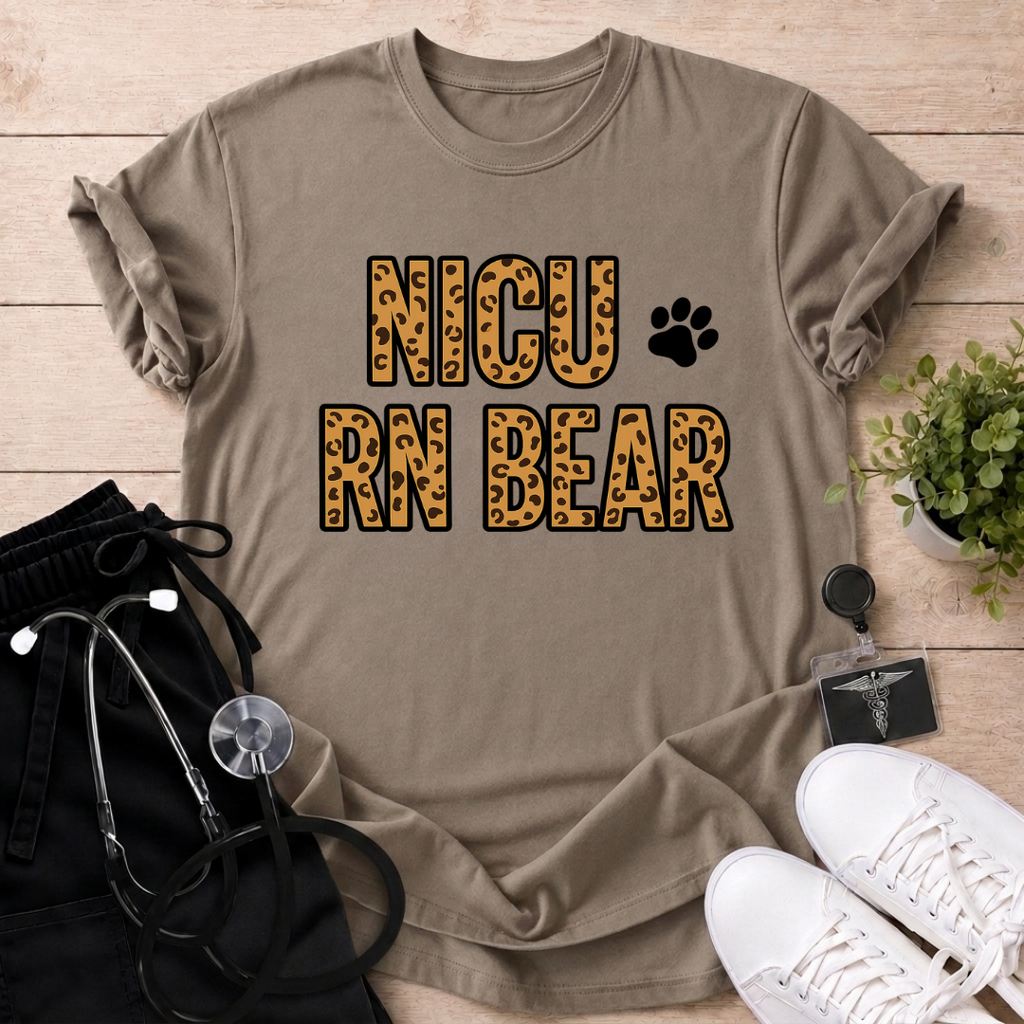 NICU RN Bear T-Shirt