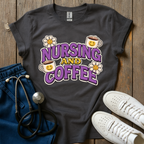 Nursing And Coffee T-Shirt