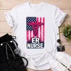 ER Nurse Flag T-Shirt