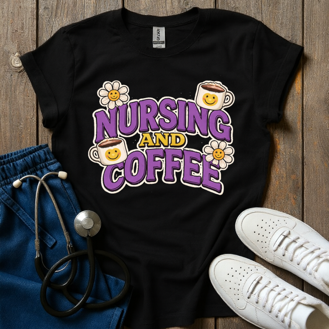 Nursing And Coffee T-Shirt