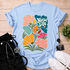 Nurse Life Floral T-Shirt
