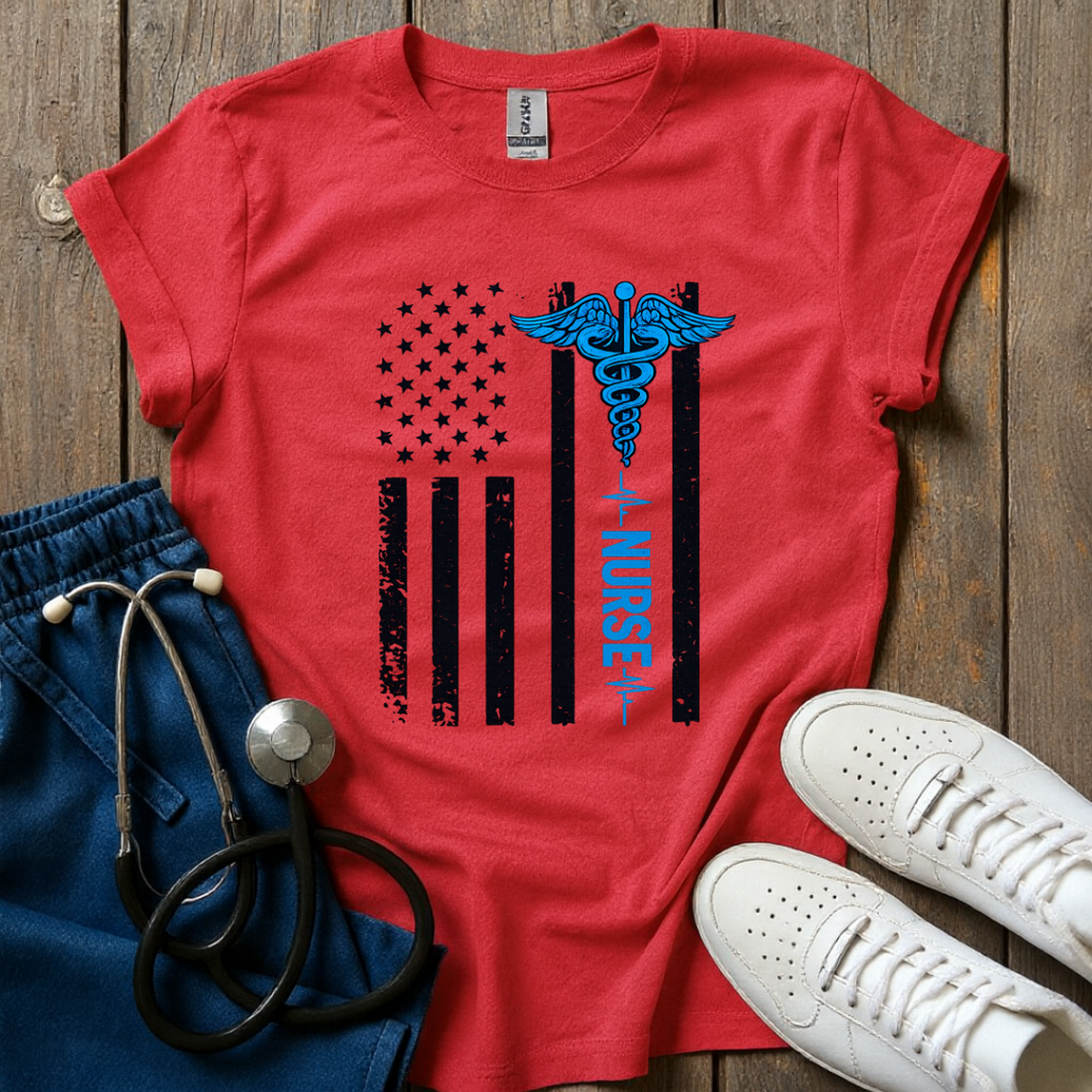 Blue Line Nurse T-Shirt