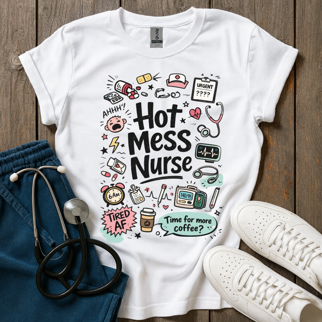 Hot Mess Nurse T-Shirt