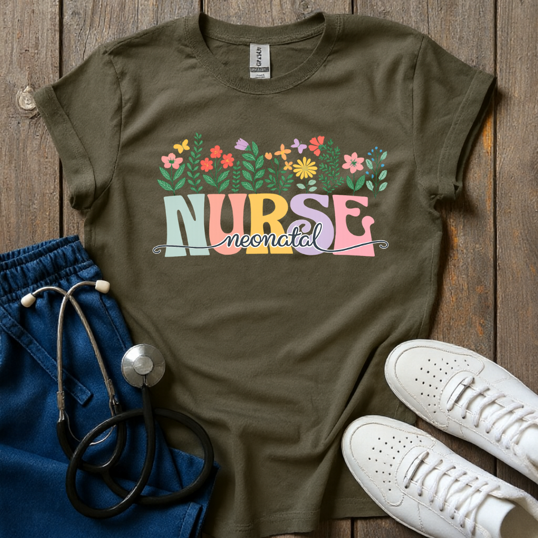 Blooming Neonatal Nurse T-Shirt