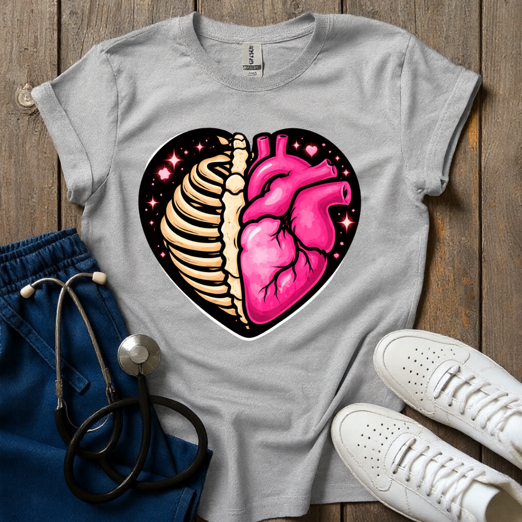 Half Bone, Half Heart T-Shirt