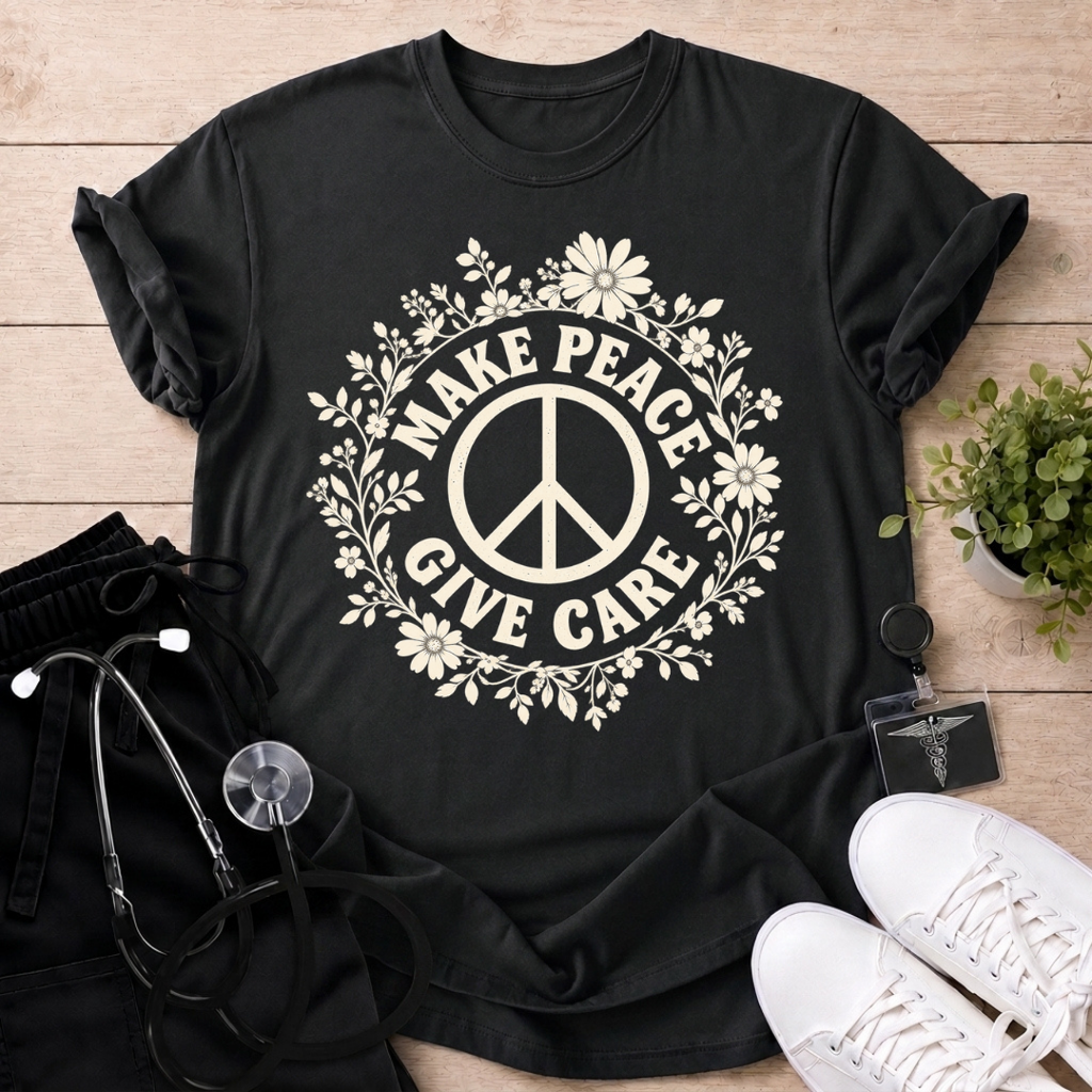 Make Peace Give Care T-Shirt