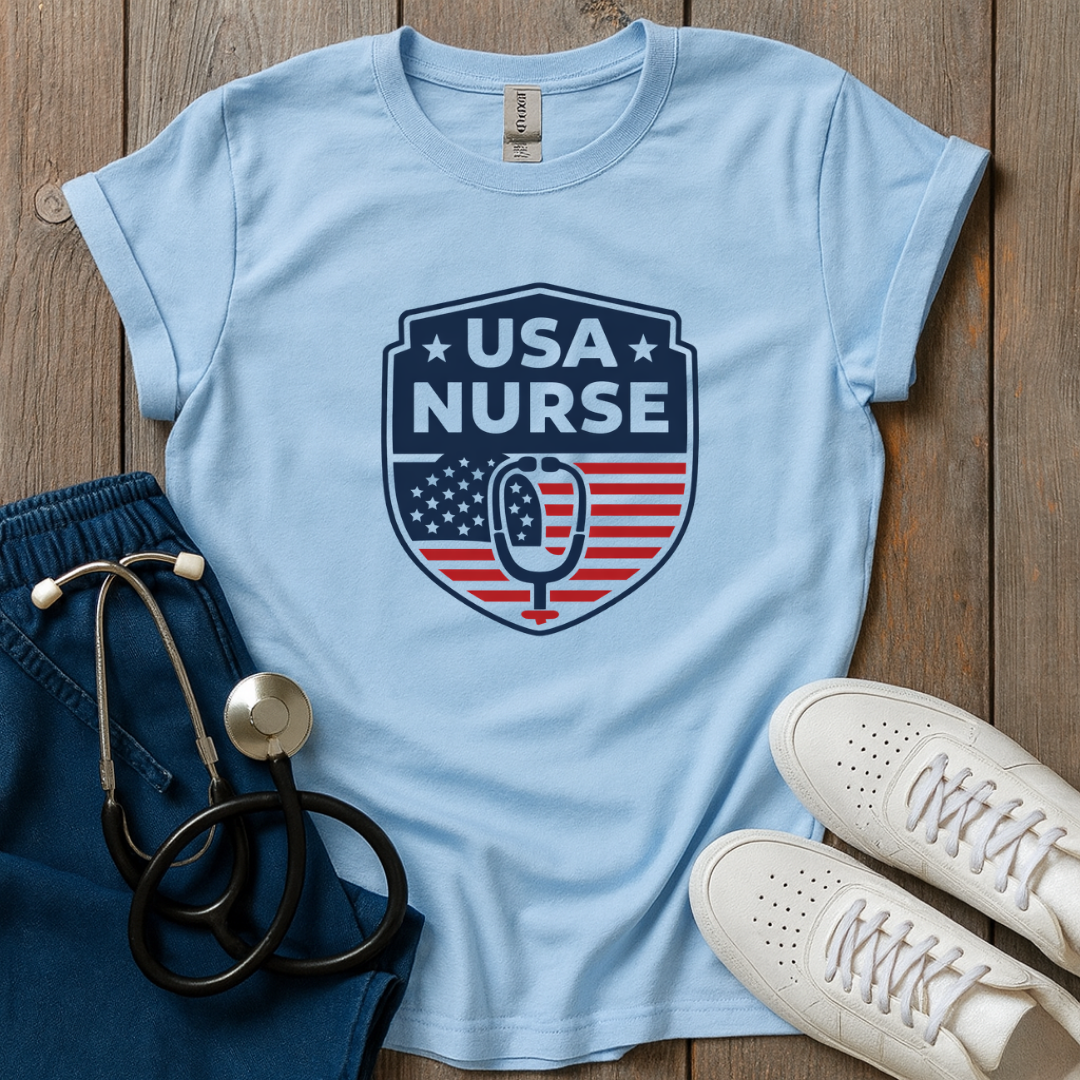 USA Nurse Shield T-Shirt