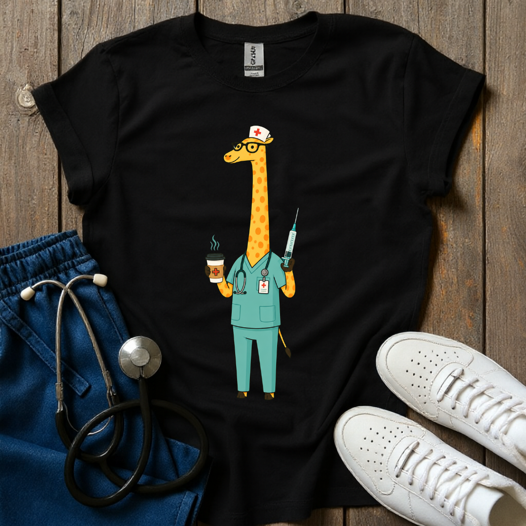 Giraffe Nurse T-Shirt