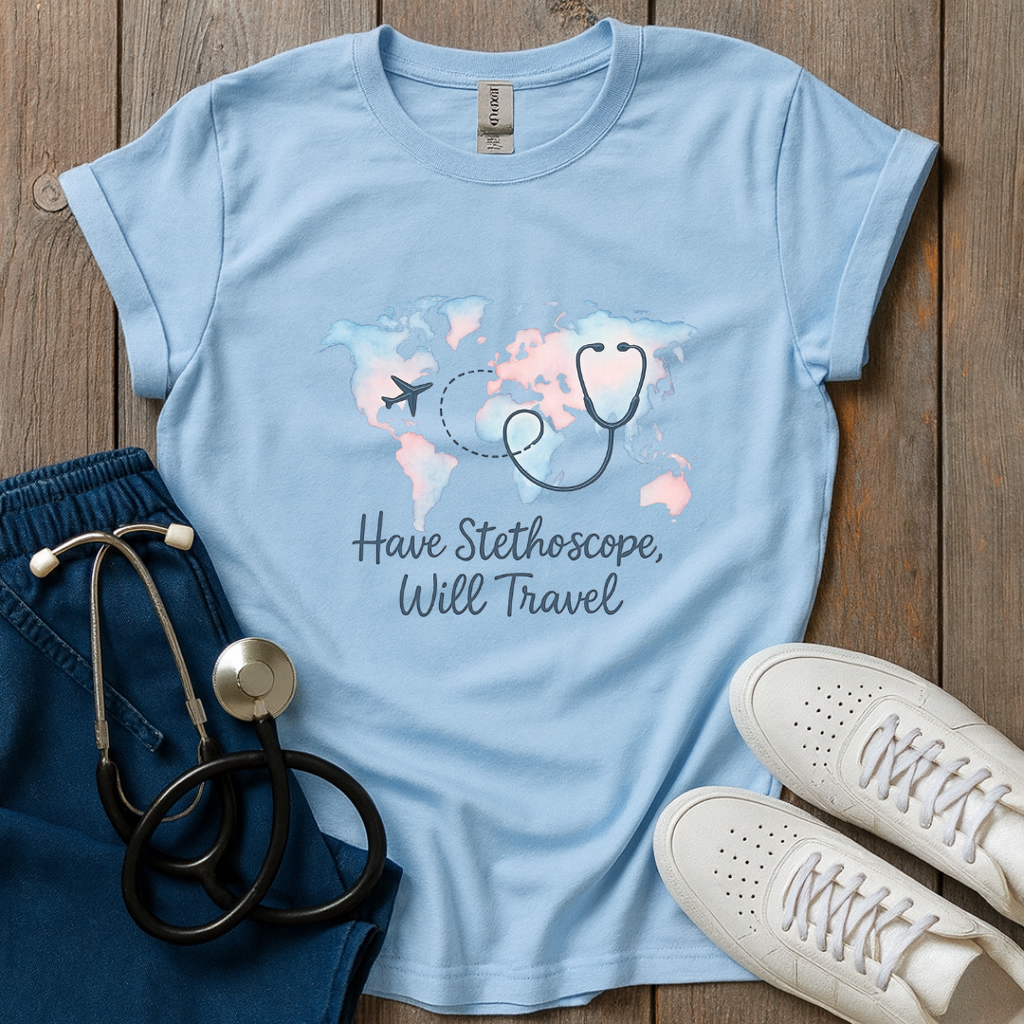 Stethoscope Travel T-Shirt