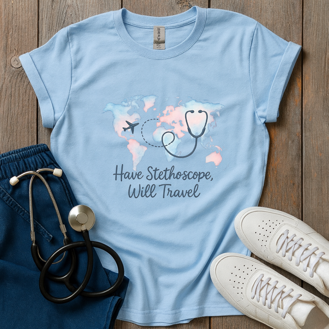 Stethoscope Travel T-Shirt