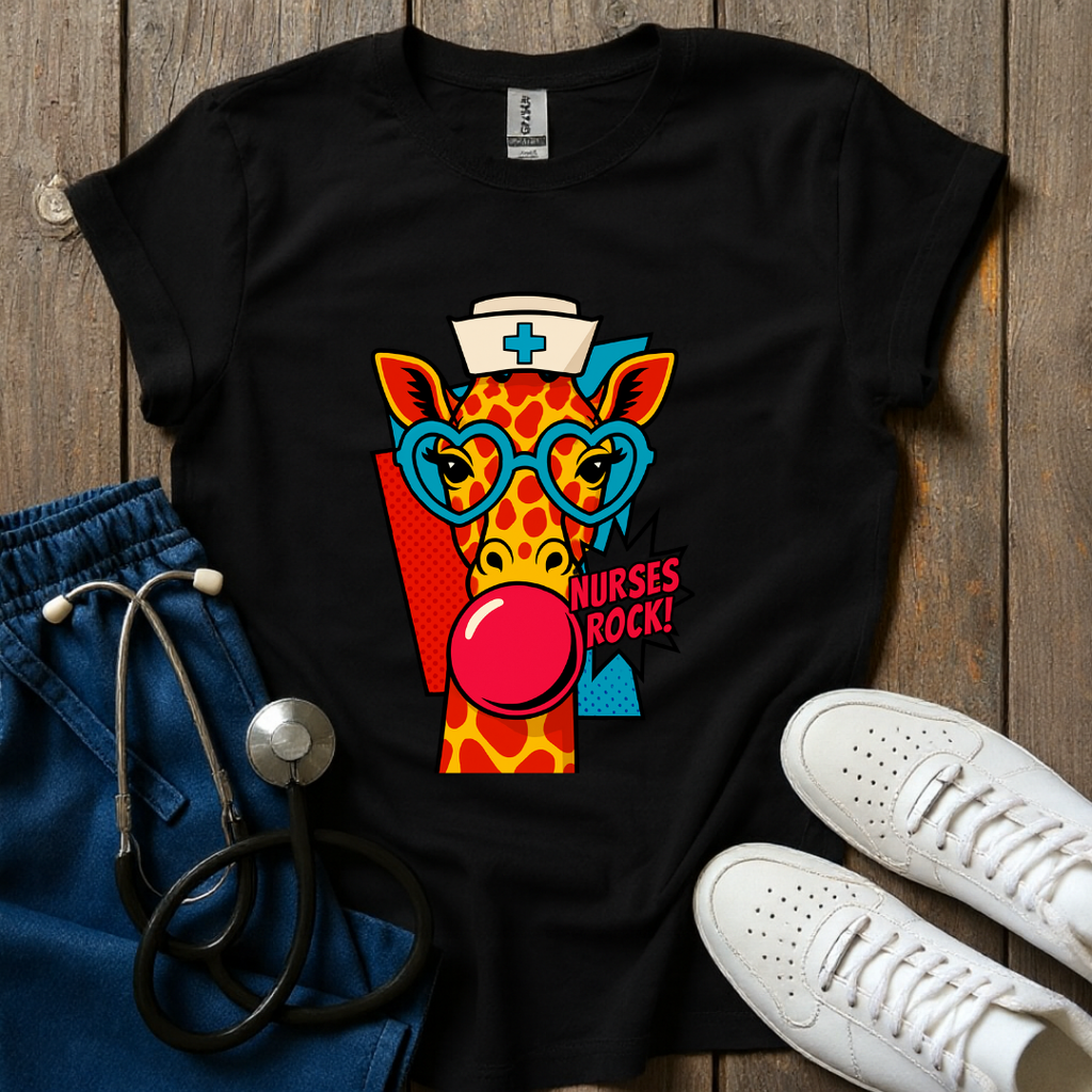 Nurse Giraffe T-Shirt