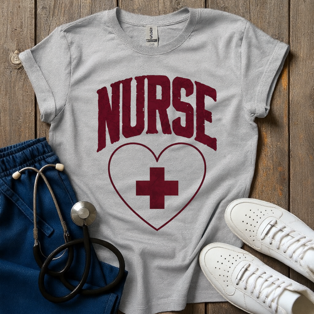 Nurse Heart Cross T-Shirt